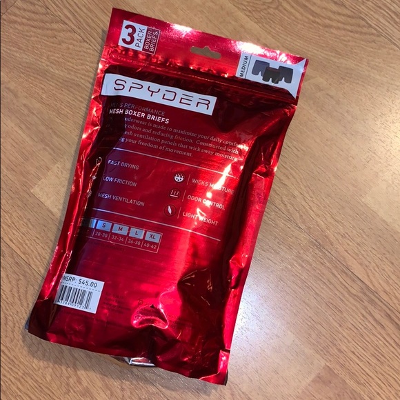 Spyder Performance Mesh Mens Boxer Briefs 3 Pack - Picture 6 of 10